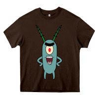 Chocolate Brown plankton Heavy Core Tee - artisFamous