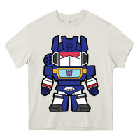Cream soundwave transformers chibi Heavy Core Tee - artisFamous