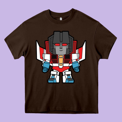 Starscream Chibi Heavy Core Tee Designed By Artisfamous