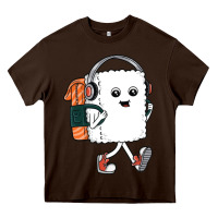 Chocolate Brown sushi cool Heavy Core Tee - artisFamous