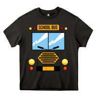 School Bus Costume Cool Halloween Heavy Core Tee | Teevron