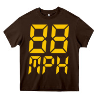 Chocolate Brown 88mph funny Heavy Core Tee - artisFamous