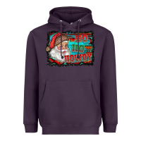 Plum ho ho howdy with santa Heavyweight Hoodie - RanaPortraitStore