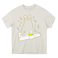 Cream cat dj Heavy Core Tee - artisFamous