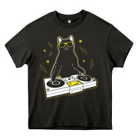 Asphalt cat dj Heavy Core Tee - artisFamous