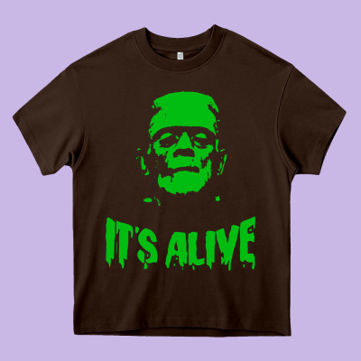 Frankenstein Heavy Core Tee Designed By Artisfamous