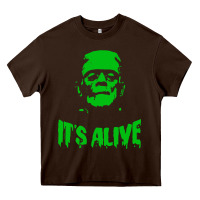 Chocolate Brown frankenstein Heavy Core Tee - artisFamous