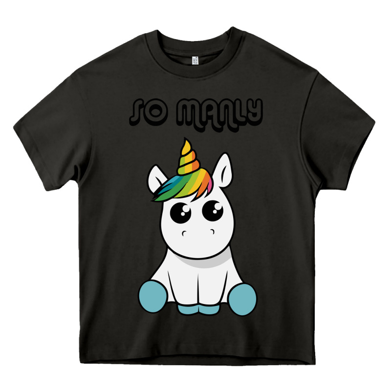 So Manly Funny Unicorn Heavy Core Tee by artisFamous | Teevron