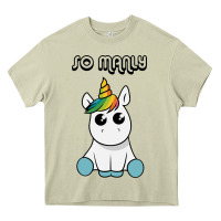 Mossy so manly funny unicorn Heavy Core Tee - artisFamous