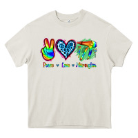 Cream Peace Love Hairstylist Heavy Core Tee - Jasminsmagicworld