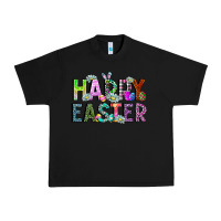 Black Happy Easter Urban Heavy Tee - CowhideDigitalArt