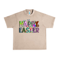 French Oak Happy Easter Urban Heavy Tee - CowhideDigitalArt