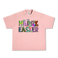 Salmon Happy Easter Urban Heavy Tee - CowhideDigitalArt