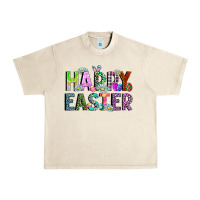 Sandshell Happy Easter Urban Heavy Tee - CowhideDigitalArt
