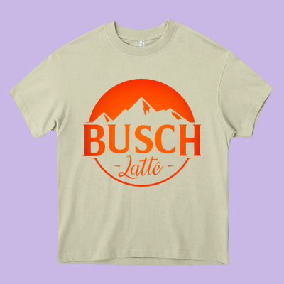 Busch Latte Heavy Core Tee Designed By Artisfamous