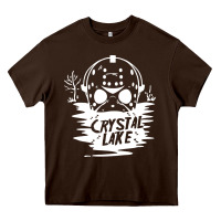 Chocolate Brown camp crystal lake sweatshirt Heavy Core Tee - artisFamous