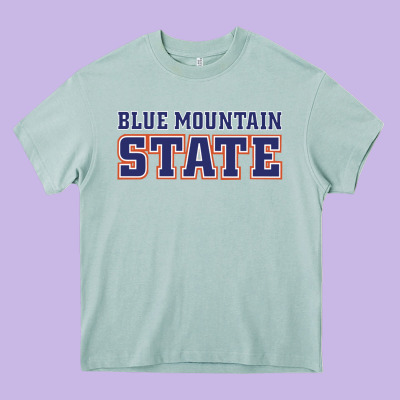 Blue Mountain State Heavy Core Tee Designed By Artisfamous