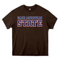 Chocolate Brown blue mountain state Heavy Core Tee - artisFamous