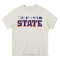 Cream blue mountain state Heavy Core Tee - artisFamous