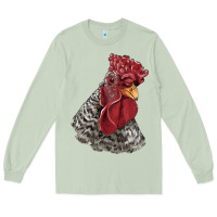 Matcha dominique rooster head Long Sleeve Tee - LillyAllenDesigns