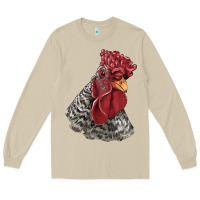 Mushroom dominique rooster head Long Sleeve Tee - LillyAllenDesigns