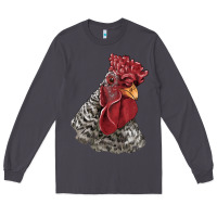 Smoke dominique rooster head Long Sleeve Tee - LillyAllenDesigns