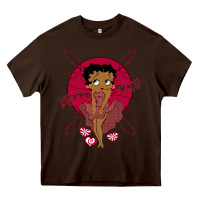 Chocolate Brown Black Betty Boop Heavy Core Tee - artisFamous