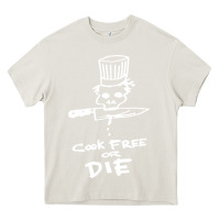 Cream bourdain cook free or die Heavy Core Tee - artisFamous