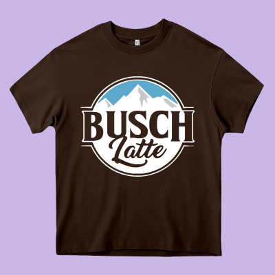 Busch Latte Heavy Core Tee Designed By Artisfamous