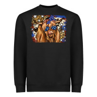 Black 4th of July Highland Cattle Heavyweight Sweatshirt - RanaPortraitStore