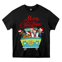 Black Scooby Doo merry christmas Heavy Core Tee - artisFamous