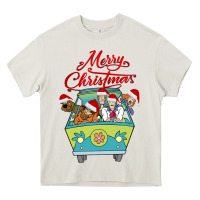 Cream Scooby Doo merry christmas Heavy Core Tee - artisFamous