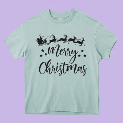 Merry Christmas Heavy Core Tee Designed By Artisfamous