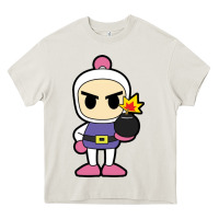 Cream bomberman Heavy Core Tee - artisFamous