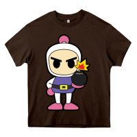 Chocolate Brown bomberman Heavy Core Tee - artisFamous