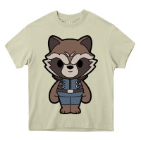 Mossy rocket racoon chibi Heavy Core Tee - artisFamous