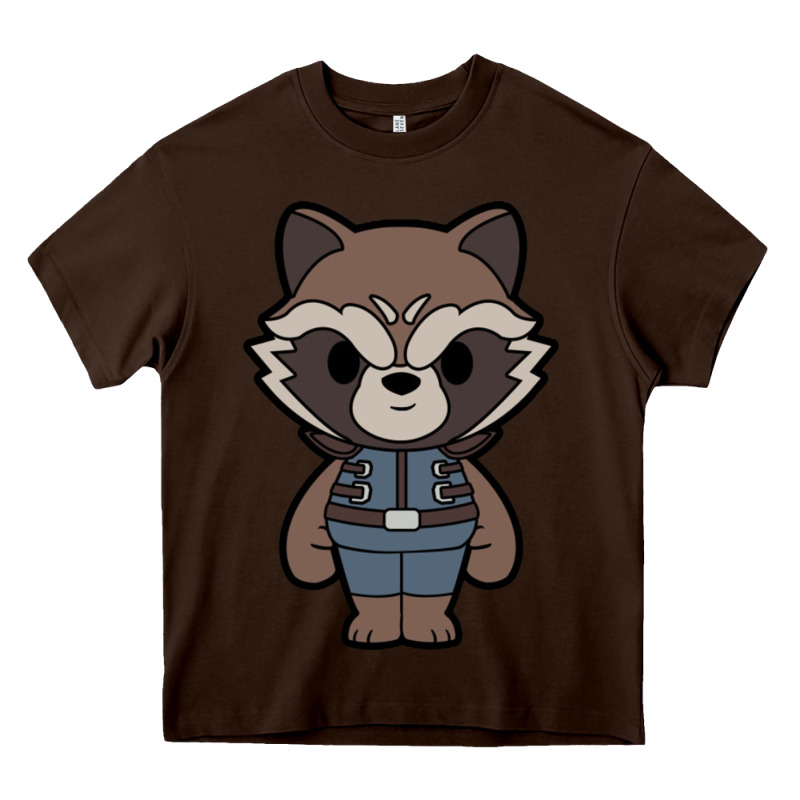 Rocket Racoon Chibi Heavy Core Tee by artisFamous | Teevron