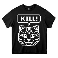 Black kill no more heroes cat Heavy Core Tee - artisFamous