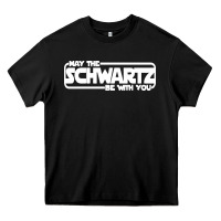 Black may the schwartz be with you Heavy Core Tee - artisFamous