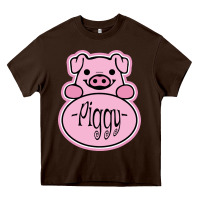 Chocolate Brown pig piggy costume Heavy Core Tee - artisFamous