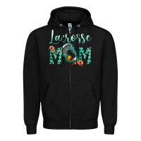 Black lacrose mom Zipper Hoodie - Jasminsmagicworld