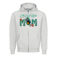 Dove Grey lacrose mom Zipper Hoodie - Jasminsmagicworld