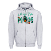 Heather Grey lacrose mom Zipper Hoodie - Jasminsmagicworld