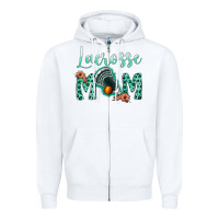 White lacrose mom Zipper Hoodie - Jasminsmagicworld