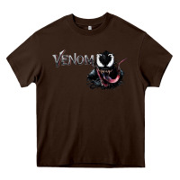 Chocolate Brown VENOM THE MOVIE Heavy Core Tee - artisFamous