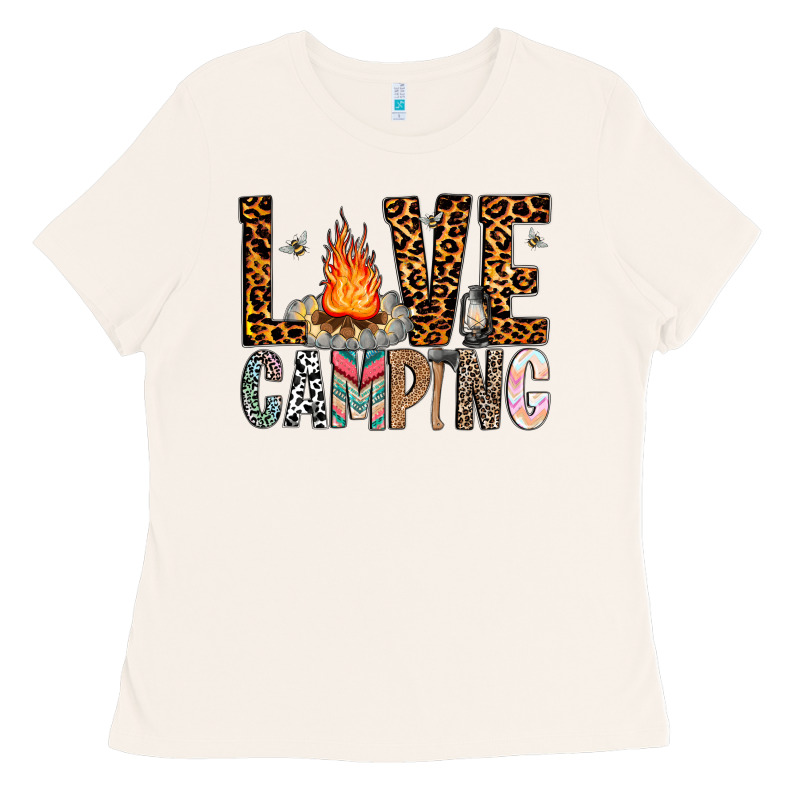 Love Camping Ladies Tee by CowhideDigitalArt | Teevron
