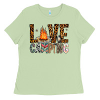 Matcha Love Camping Ladies Tee - CowhideDigitalArt