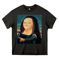 Asphalt fernando botero mona lisa Heavy Core Tee - artisFamous