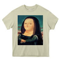Mossy fernando botero mona lisa Heavy Core Tee - artisFamous