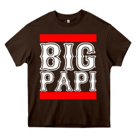 Chocolate Brown big papi Heavy Core Tee - artisFamous
